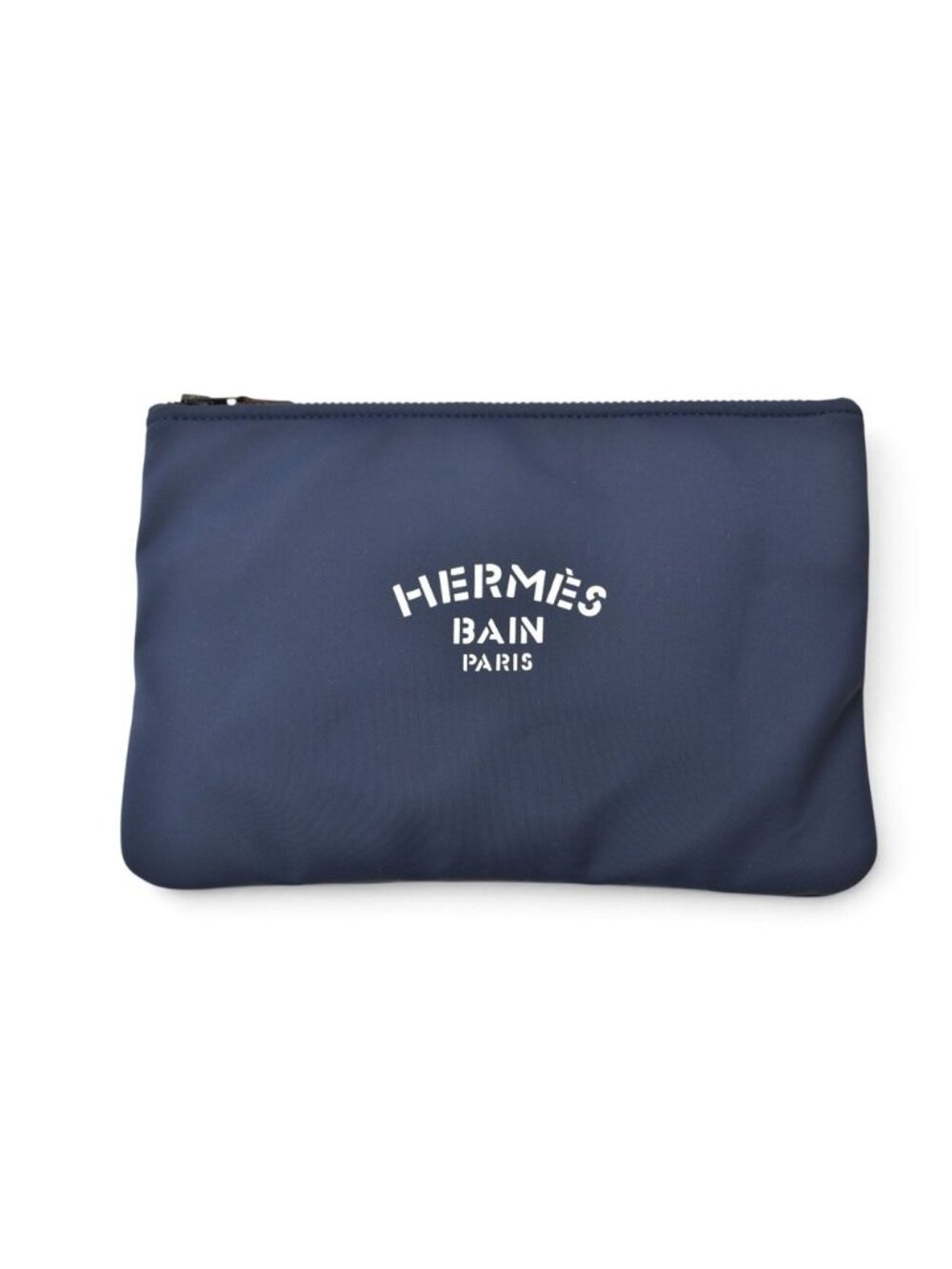 Hermes Pouch Flat Neobain MM Nylon Navy